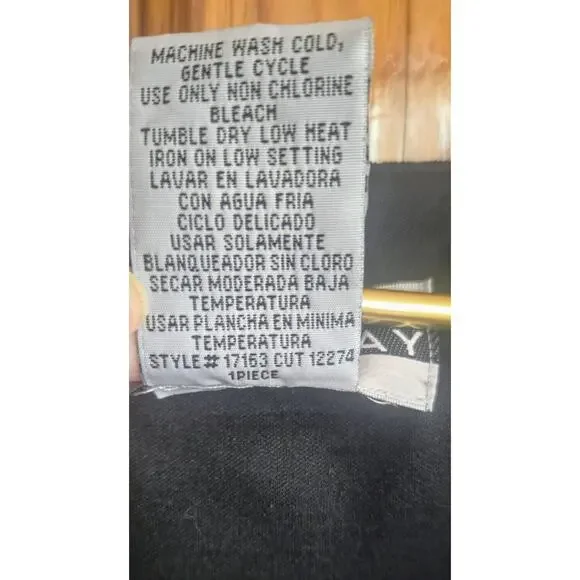 Dana Kay Womens Fit & Flare Little Black Dress Mid Length Plus Size 16W - Picture 9 of 10